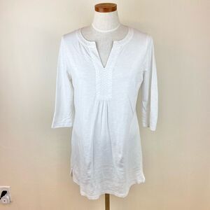 Boden Tunic Top with Split V-Neck